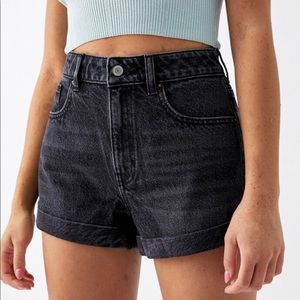 PacSun Black Denim Mom Shorts